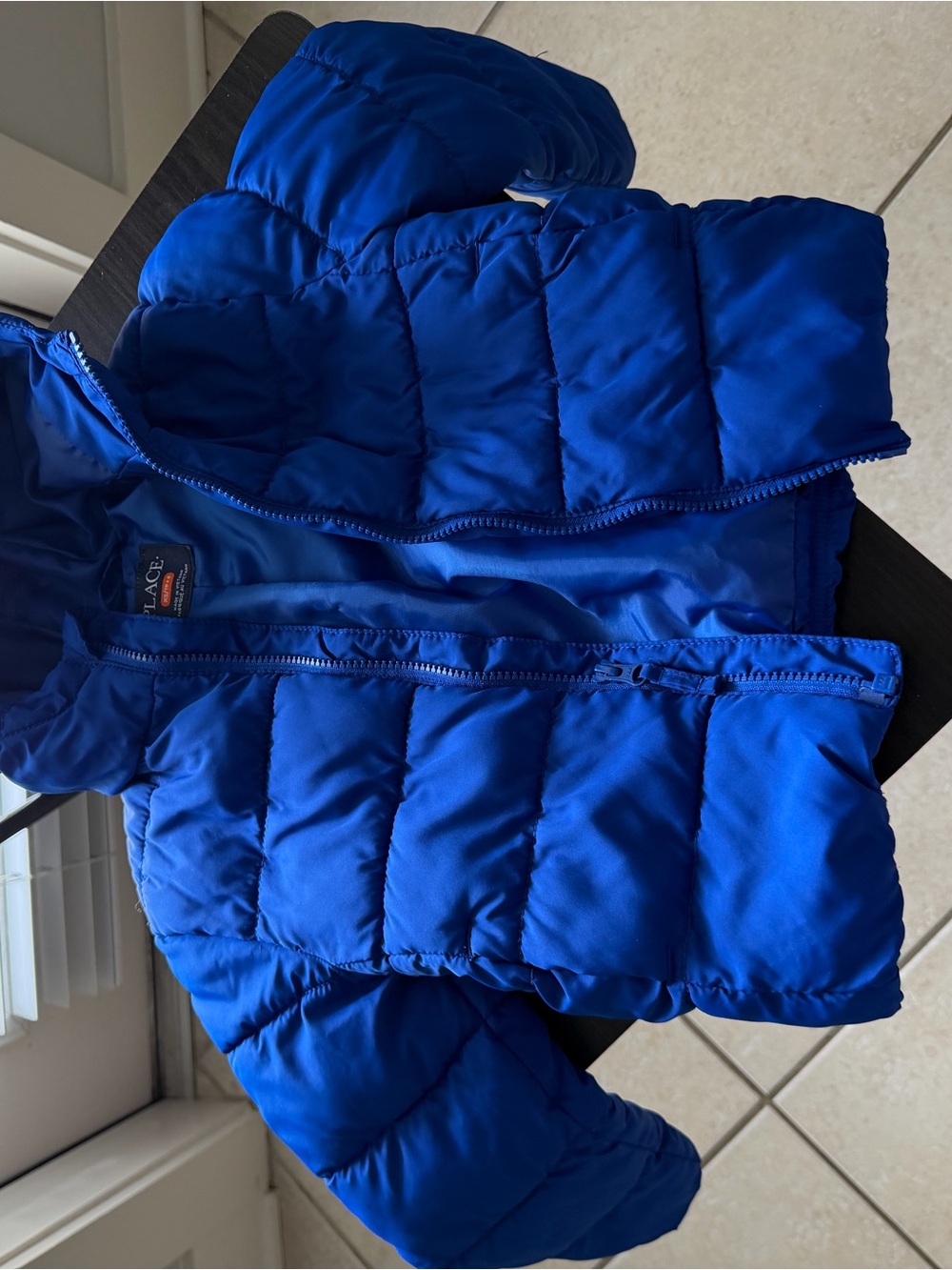 Place Royal Blue Quilted Puffer Jacket with Hood